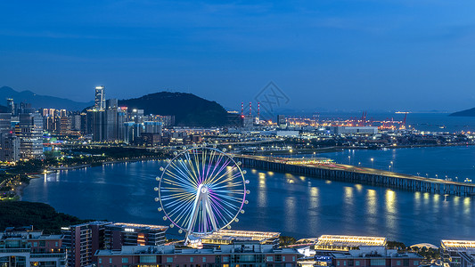 广东深圳市区建筑夜景大楼高清图片素材