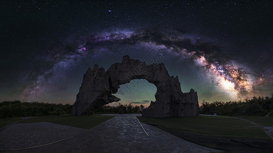 重庆白马山景区星空银河高清图片