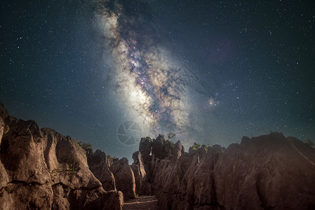 重庆白马山景区星空银河高清图片