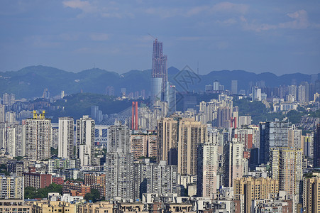 城市建筑CBD陆海国际中心摩天大楼高清图片素材