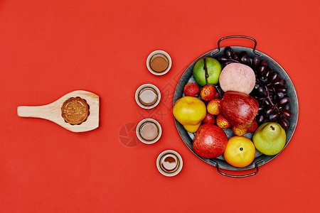 水果风味中式月饼图片