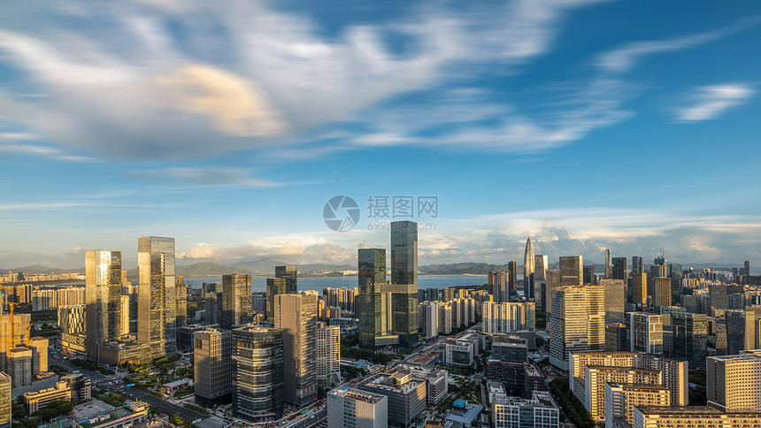 深圳南山区科技园高处俯瞰周边景观图片