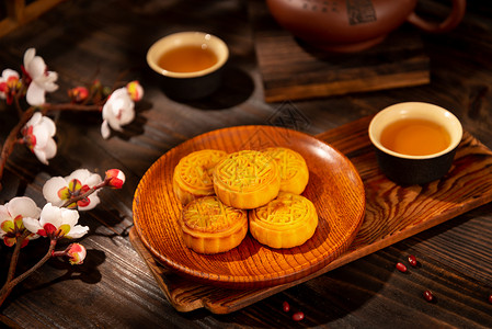 中秋节美食月饼图片