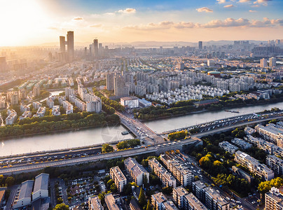 鹰捕捉天线南京明城墙与城市建筑背景