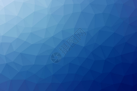 三角形低聚蓝色抽象背景图片