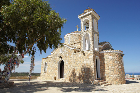 受益位于南欧塞浦路斯Protaras附近塞浦路斯普罗塔拉斯背景