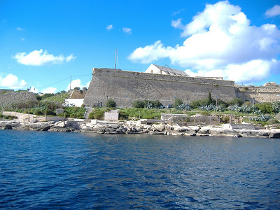 圣安吉洛堡垒的视图马耳他图片