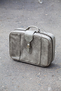 灰色旧复古手提箱图片