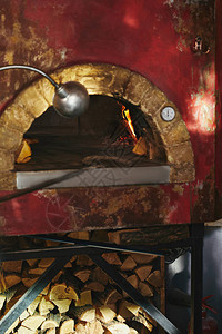 餐厅厨房砖炉烤图片