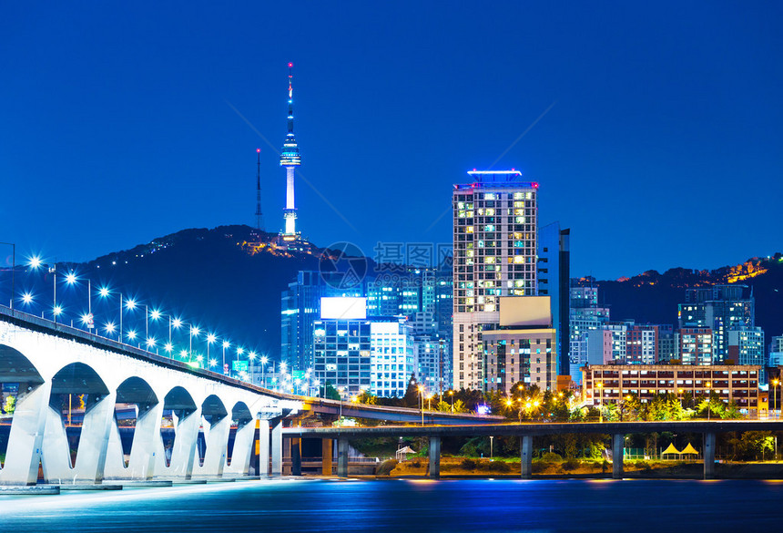 首尔汉江桥图片
