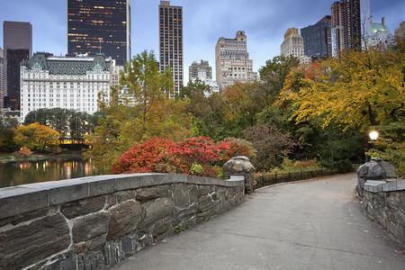 美国纽约市中央公园和Gapsto图片