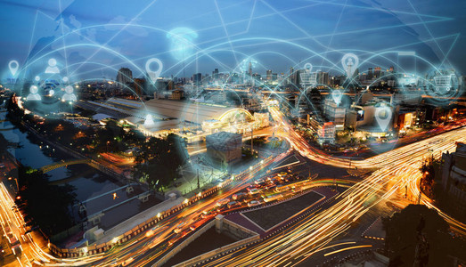 智能城市和互联网无线通信网图片