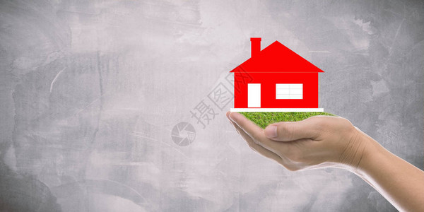抵押住房贷款或住房保险概念图片