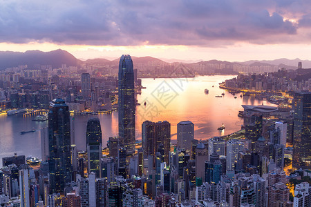 香港日出观图片