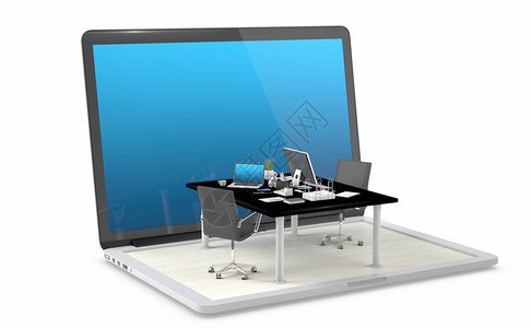 共享办公空间来自笔记本电脑现代工作空间的设计图片