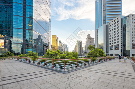 广州日出时现代建筑之背景图片