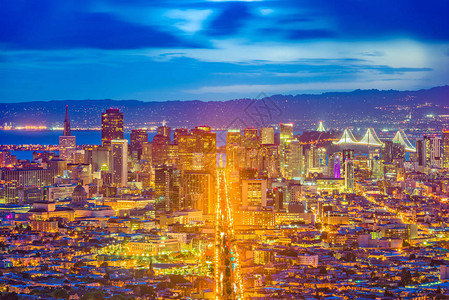 旧金山加利福尼亚美国天际线图片