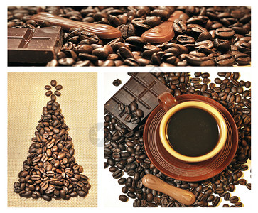 来自咖啡豆巧克力杯子图片