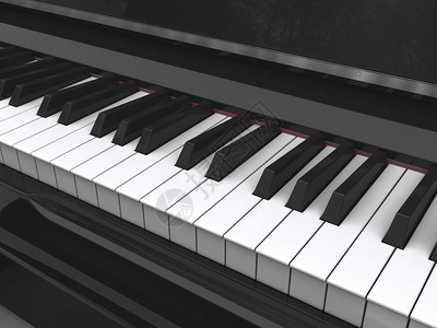 古典钢琴键盘图片