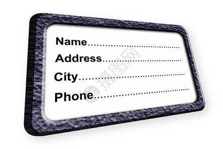 姓名地址城市和电话信息插图图片