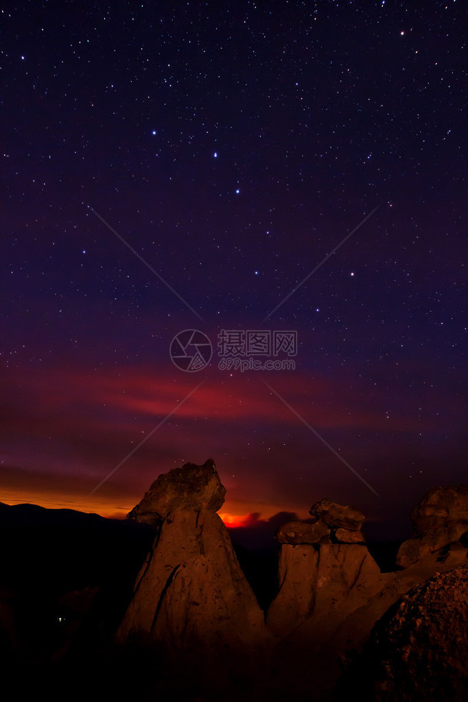 唯美的夜景星空星星图片