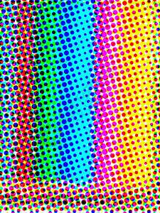 彩虹色中的彩色半调光谱背景图片