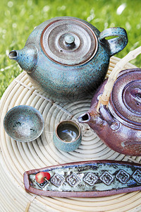 传统亚洲茶具图片