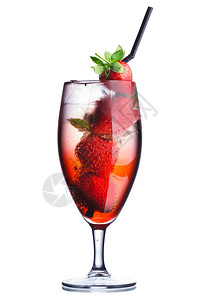 草莓鸡尾酒夏季新鲜图片