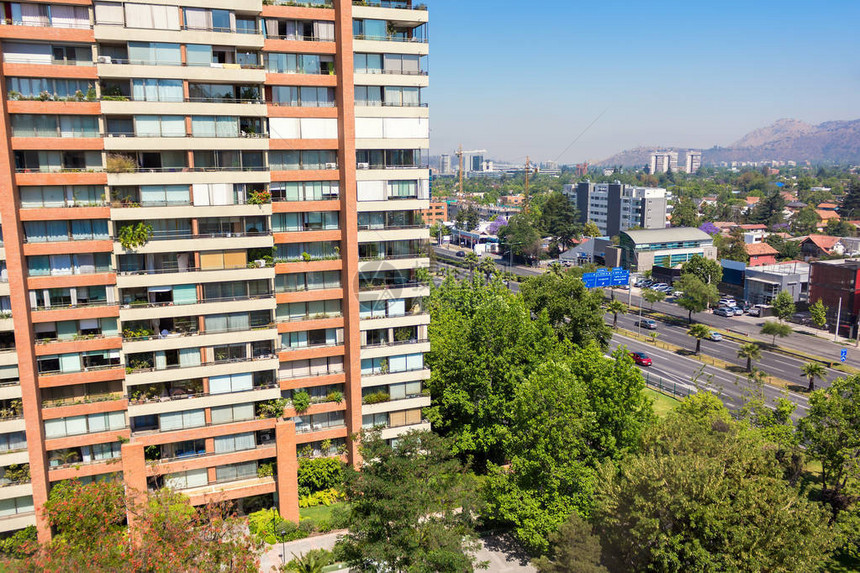 智利圣地亚哥LasCondes社区邻居的Bal图片