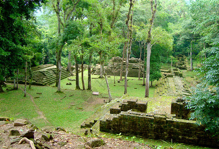 古代玛雅神庙遗址洪都拉斯的科潘遗图片
