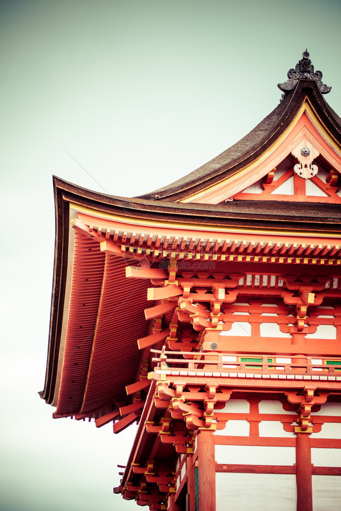 日本京都清水寺的正门图片