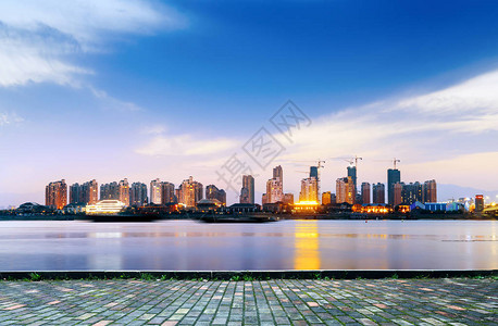 南昌城市夜景天空夜景图片