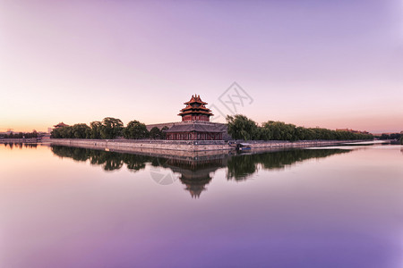 北京皇宫的摩特和望塔图片