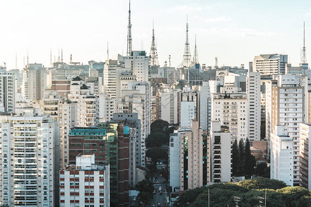 巴西圣保罗巴西Paulista大道附近建筑物图片