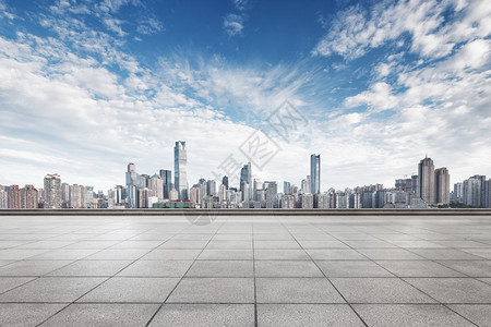 重庆的城市风景和天线在空图片