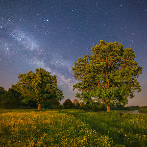 星夜风景背景图片