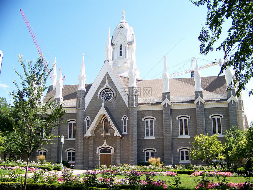 美国盐湖城的教堂图片