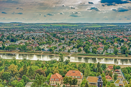 德累斯顿萨克森德国和Elbe图片