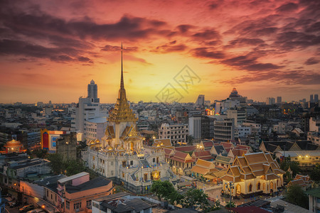 泰国Bangkok城区的Wat图片