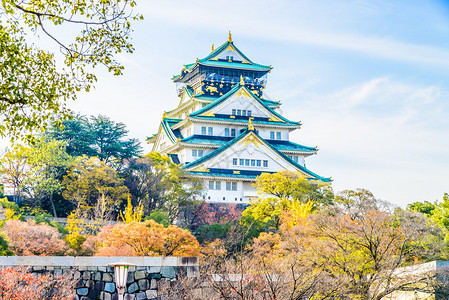 日本美丽的建筑大阪城图片