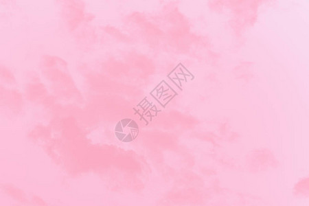 浅轻软水彩色粉红天空背景美图片