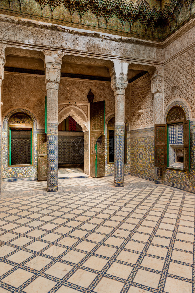 摩洛哥Telouet的Glaoui的Kasb图片