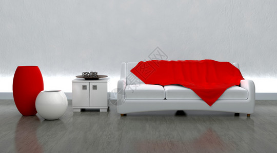 3d现代沙发在调制器背景图片