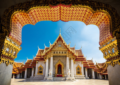 泰国班戈克的大理石寺图片