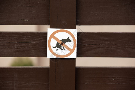 禁止用标志狗图片