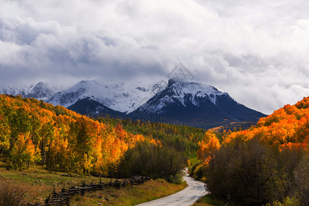 科罗拉多山的秋季图片
