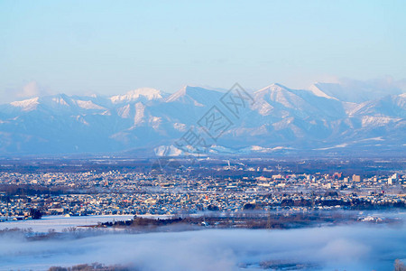 冬季北海道的风景图片