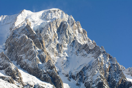 勃朗峰山脉的山峰图片