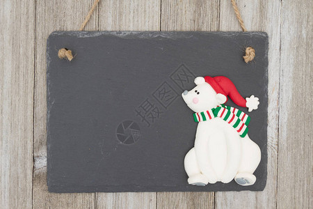 旧时尚圣诞挂黑板背景背景图片