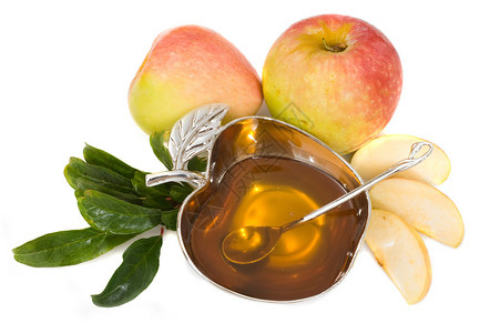 Hashhanah的蜂蜜与苹果图片
